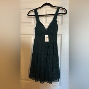 Windsor Dark Green Sparkle Dress